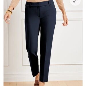 TALBOTS HAMPSHIRE ANKLE PANTS - CURVY FIT Size 6 Emerald Green